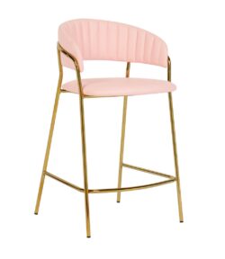 Padma Blush Vegan Leather Counter Stool - Set of 2