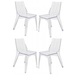 Arrow Dining Chair Side Clear