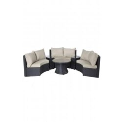 Light 6 Piece Sofa Set Taupe