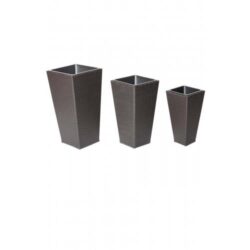 Violet 3 Piece Planter Set Brown