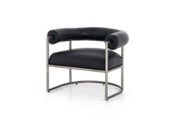 Bettie Chair-Harness Black Leather