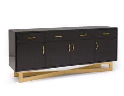 Maximo Gray Buffet Gold Base/silver Base