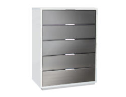 Mera White Gloss/Mirror Chest
