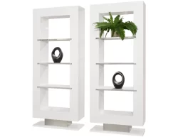 Mia White Lacquer Room Divider