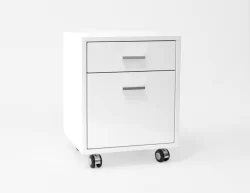 Monaco-White lacquer file drawer File Cabinet