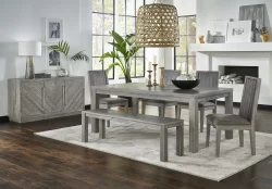 Alexandra Solid Wood Upholstered Chair in Rusic Latte