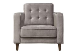 Juniper Tufted Chair in Champagne Grey Velvet by Diamond Sofa