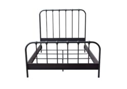 Mateo Rust Brown Powder Coat Metal Queen Bed