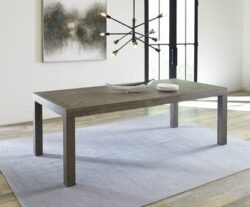 Herringbone Extension Table in Rustic Latte